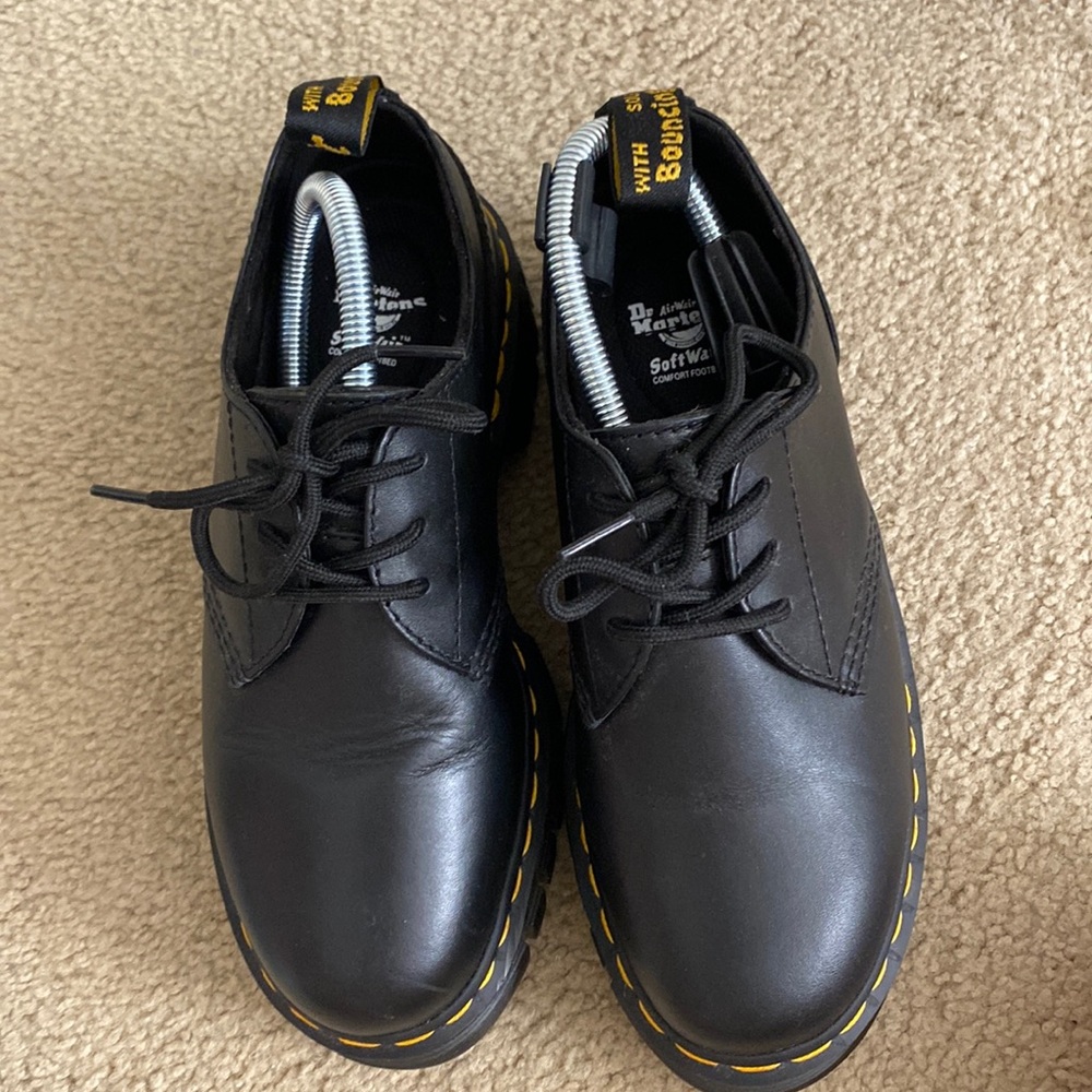 Dr. Martens Audrick Nappa Leather Platform Shoes